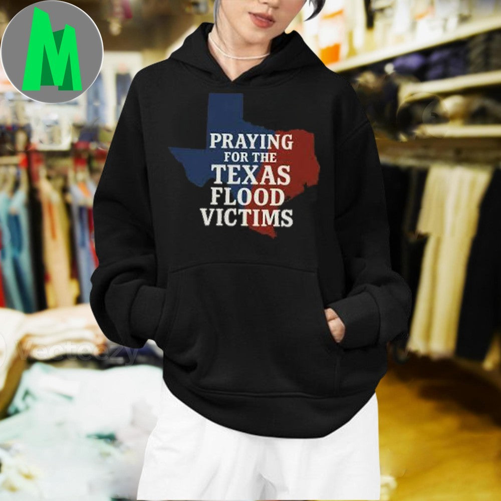 Design Praying For The Texas Flood Victims Relief Map Unisex
