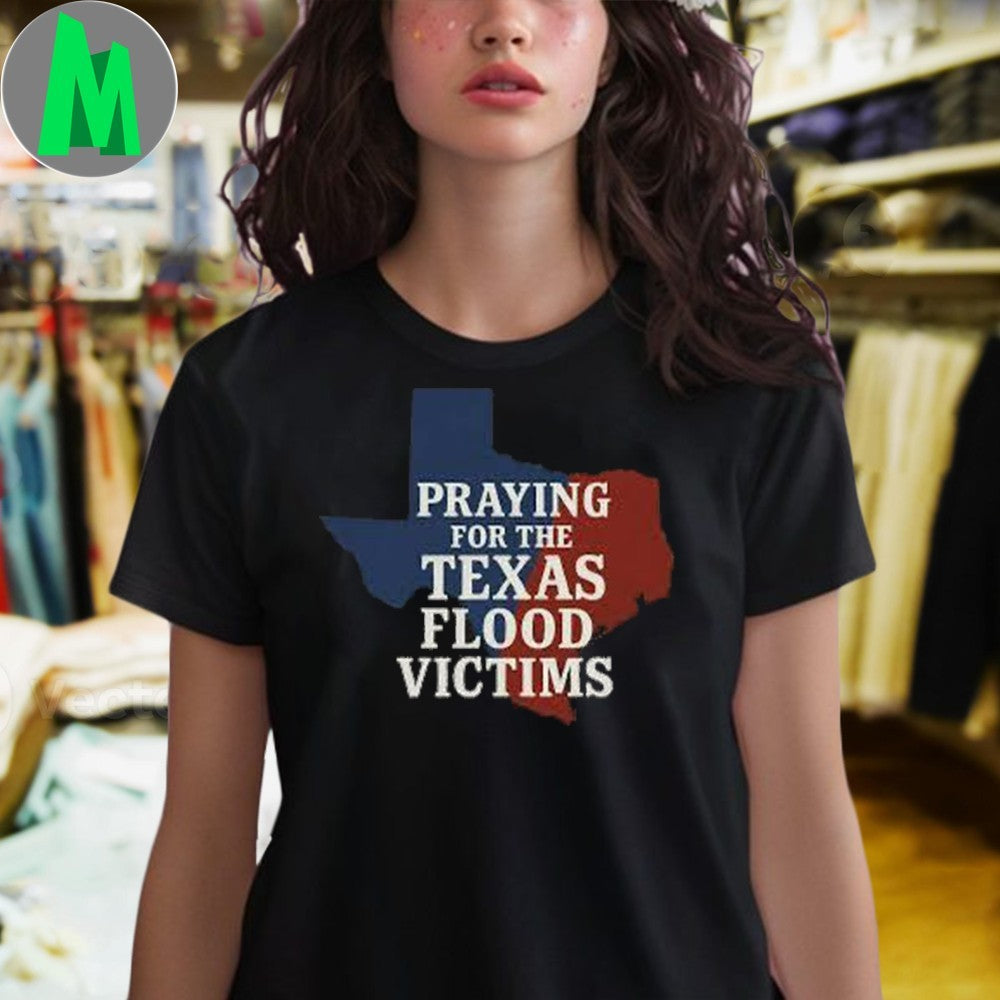 Design Praying For The Texas Flood Victims Relief Map Unisex
