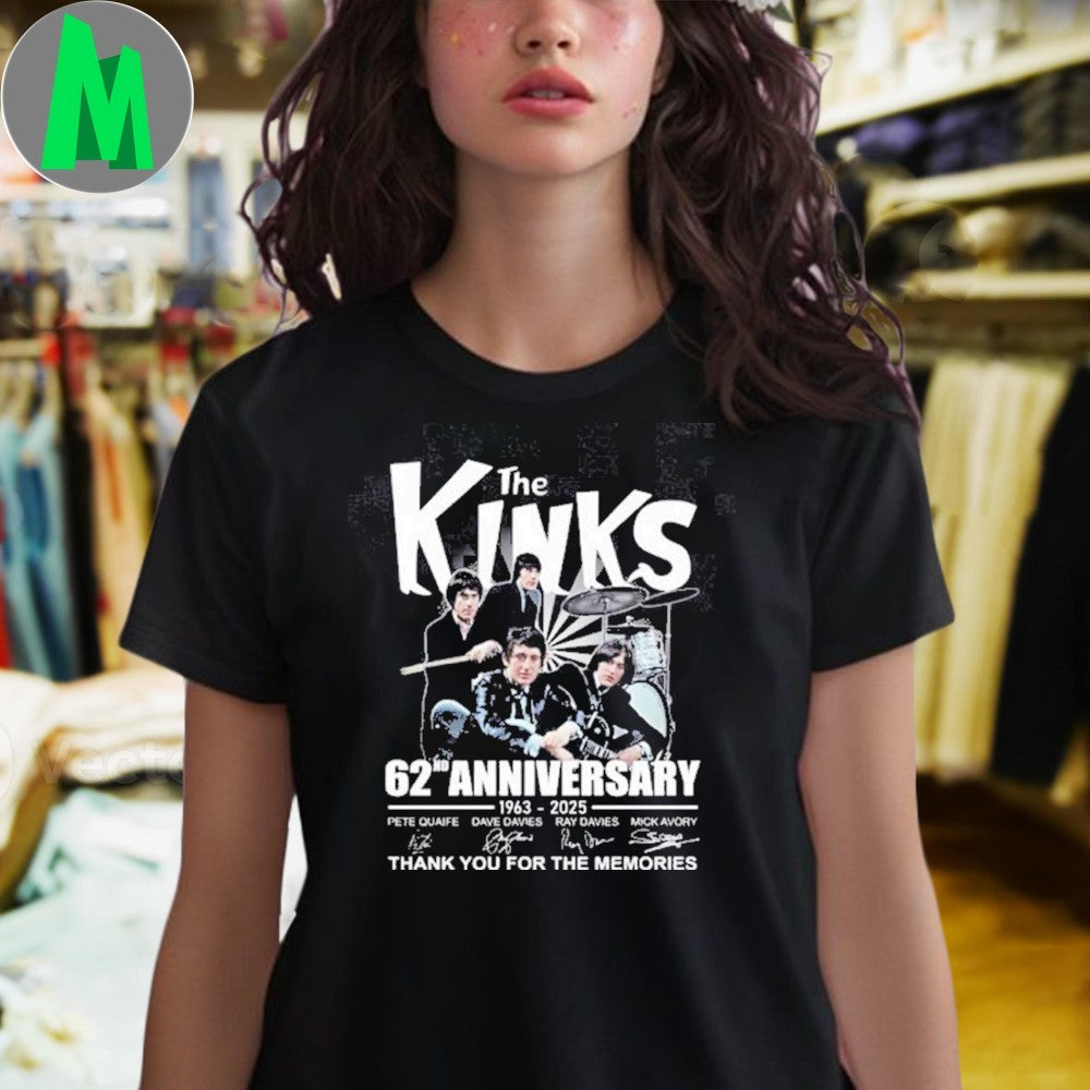 Design The Kinks 62nd Anniversary 1963-2025 Unisex