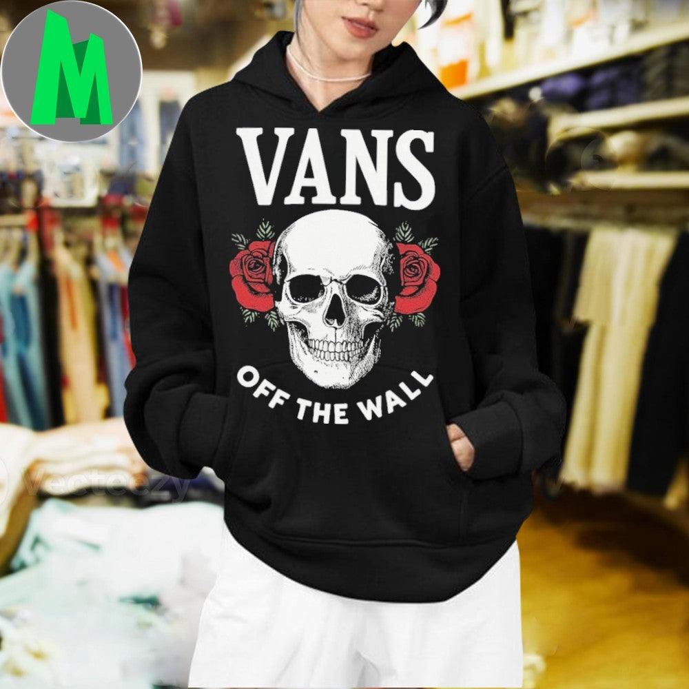Design Vans Off The Wall Skull & Roses Graphic Unisex