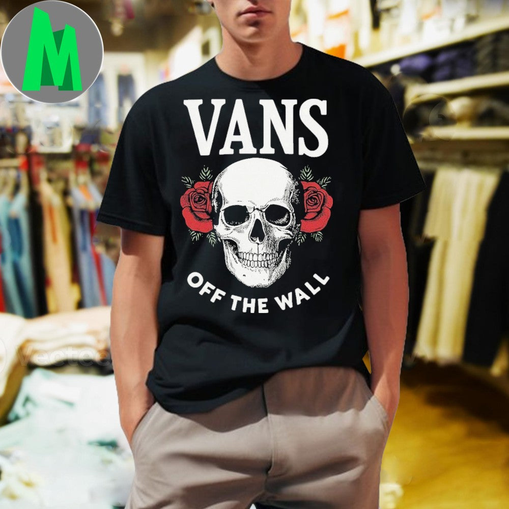 Design Vans Off The Wall Skull & Roses Graphic Unisex