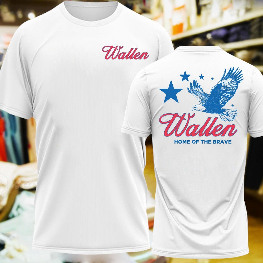 Design Wallen Home of the Brave Patriotic American Eagle Unisex