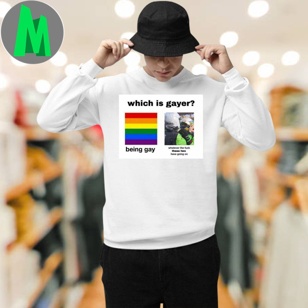 Design Which is gayer being gay and whatever the fuck these two have going on Shirt Unisex
