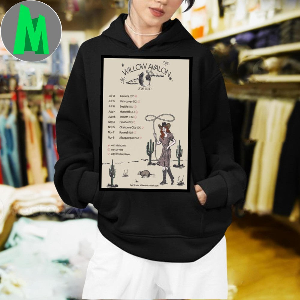 Design Willow Avalon 2025 Tour Poster Unisex