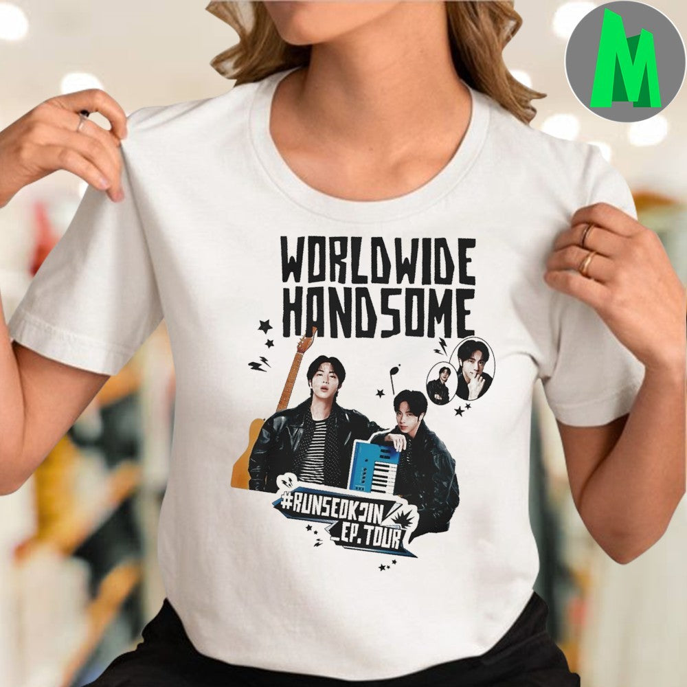 Design Worldwide Handsome Run Seokjin Ep Tour Shirt Unisex