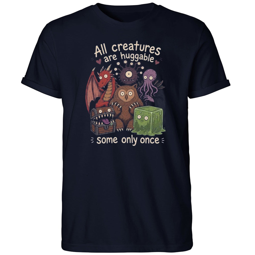 Dungeons & Dragons All Creatures Are Huggable Some Only Once Shirt