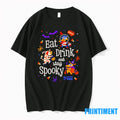 Eat Drink And Stay Spooky Halloween Mascots Tshirts Sweater