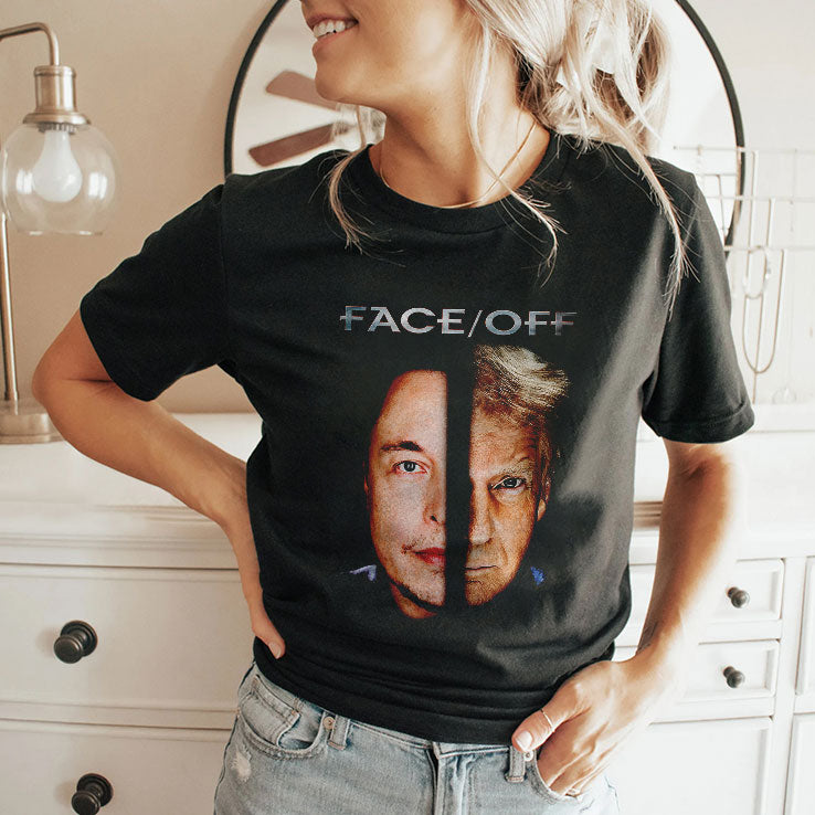 Elon Vs Trump Face Off T Shirt