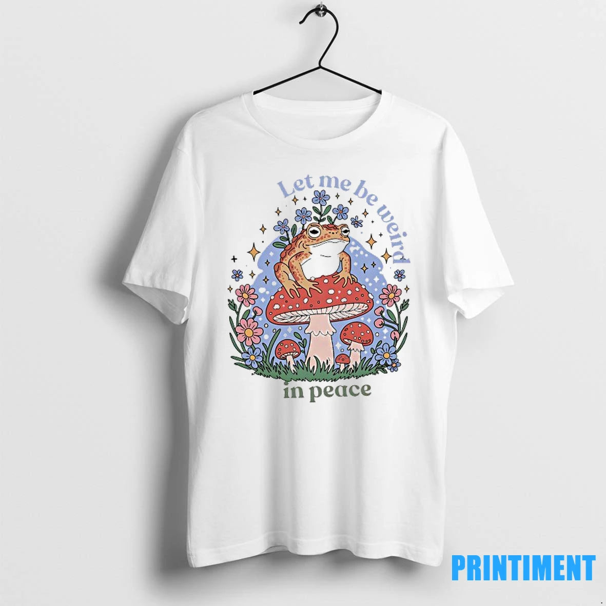 Frog Mushroom Let Me Be Weird In Peace Tshirts Sweater