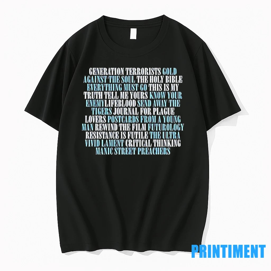 Generation Terrorists Gold Against The Soul The Holy Bible Everything Must Go Tshirts Sweater