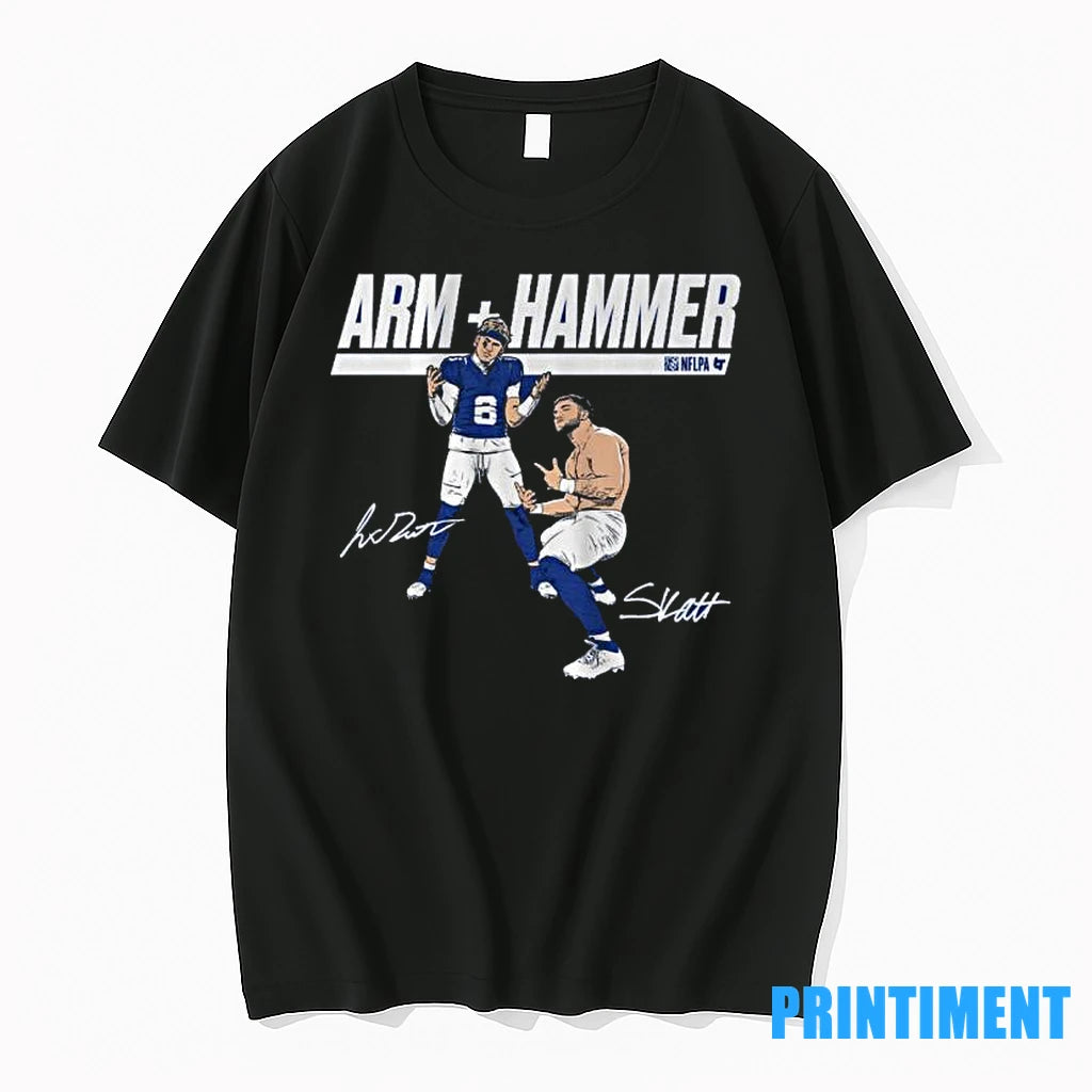 Giants Jaxson Dart Cam Skattebo Arm Hammer Tshirts Sweater