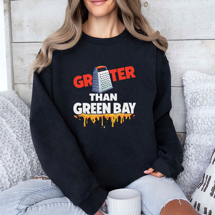 Grater Than Green Bay Greater Cheese Grate Shirt