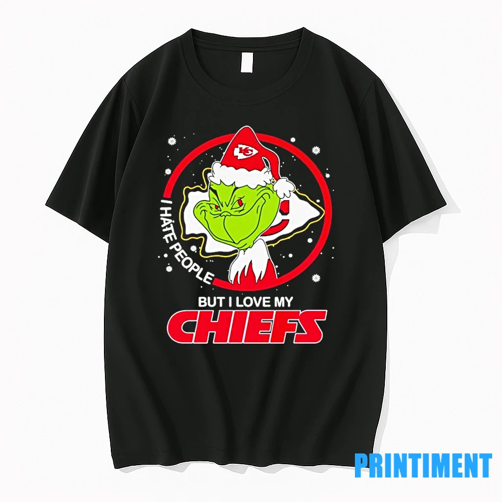 Grinch I Hate People But I Love My Chiefs Christmas Tshirts Sweater