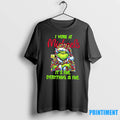 Grinch I Work At Michaels Logo Its Fine Everything Is Fine Tshirts Sweater