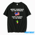 Grinch Middle Finger Merry Christmas To The Patriots Happy Holidays To The Woke Tshirts Sweater