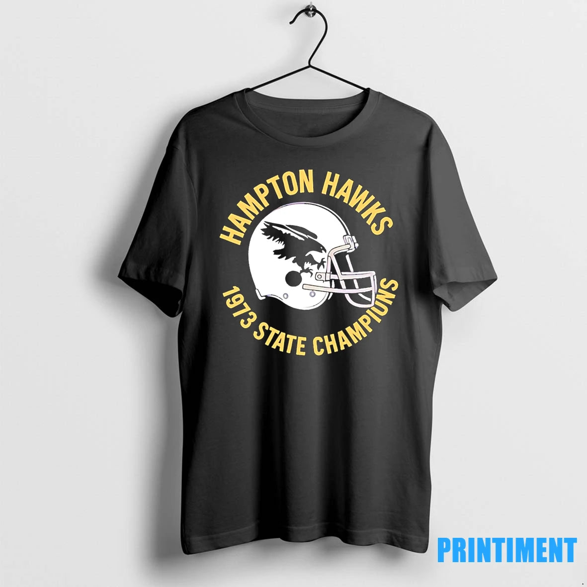 Hampton Hawks 1973 State Champions Helmet Tshirts Sweater