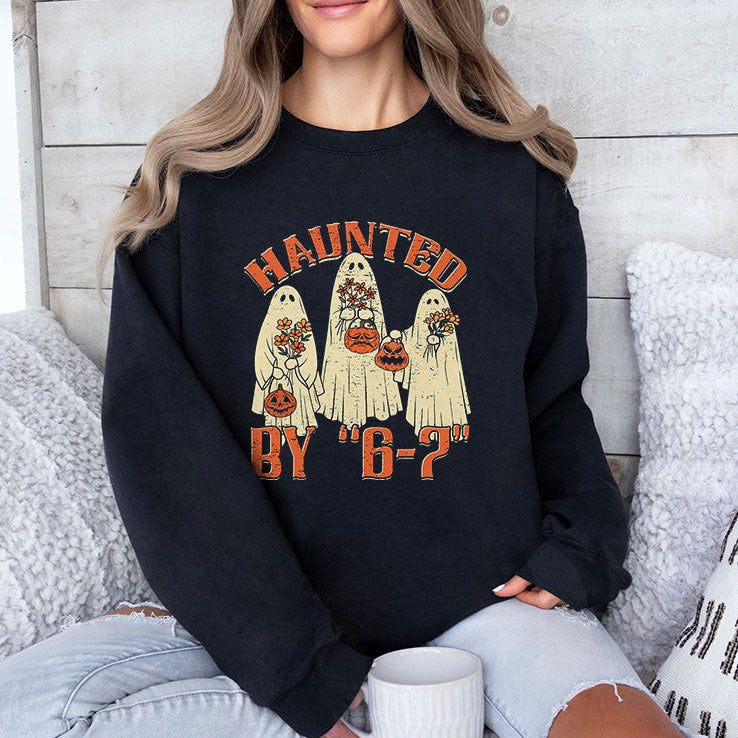 Haunted By 6 7 Meme Halloween T Shirt