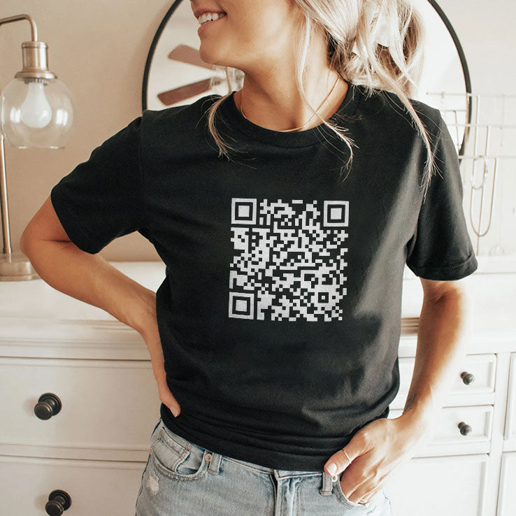 He’s Back Trump QR Code T Shirt
