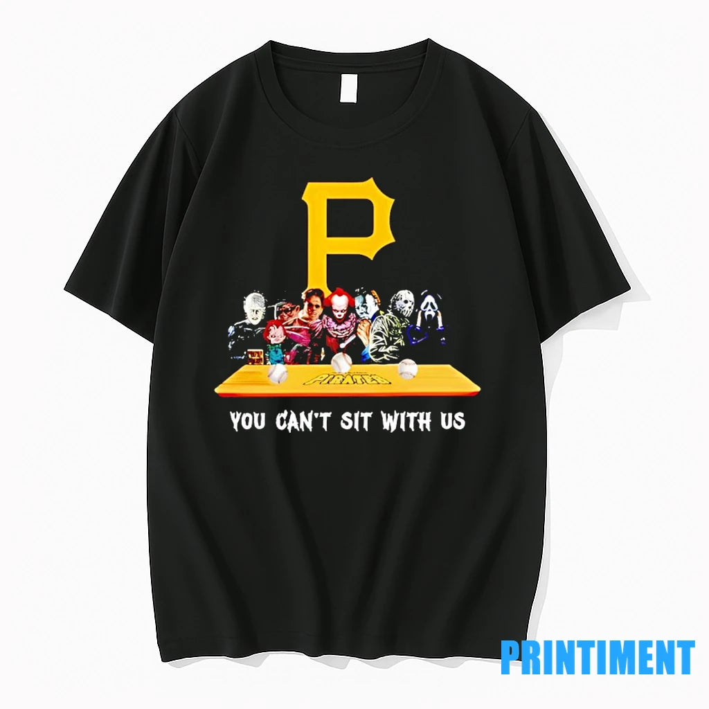 Horror Movie Characters You Cant Sit With Us Pittsburgh Pirates Halloween Tshirts Sweater