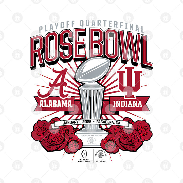 Indiana & Alabama Playoff Quarterfinal Rose Bowl January 1 2026 T Shirt