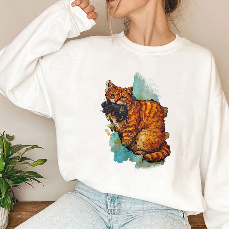 Iran Map Orange Tabby Cat T Shirt