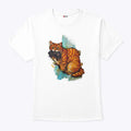 Iran Map Orange Tabby Cat T Shirt