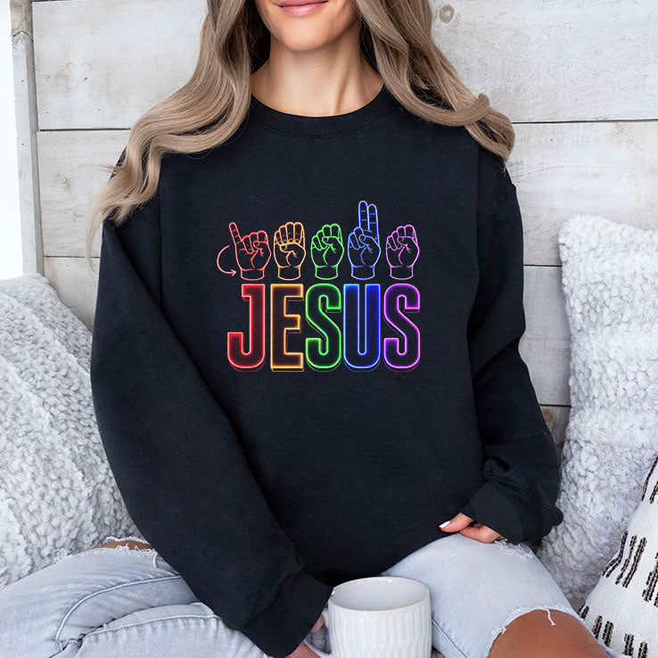 Jesus ASL Sign Language Christian T Shirt
