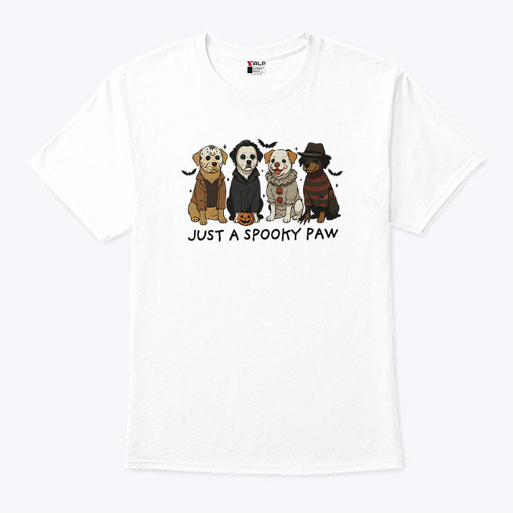 Just A Spooky Paw Halloween Shirt