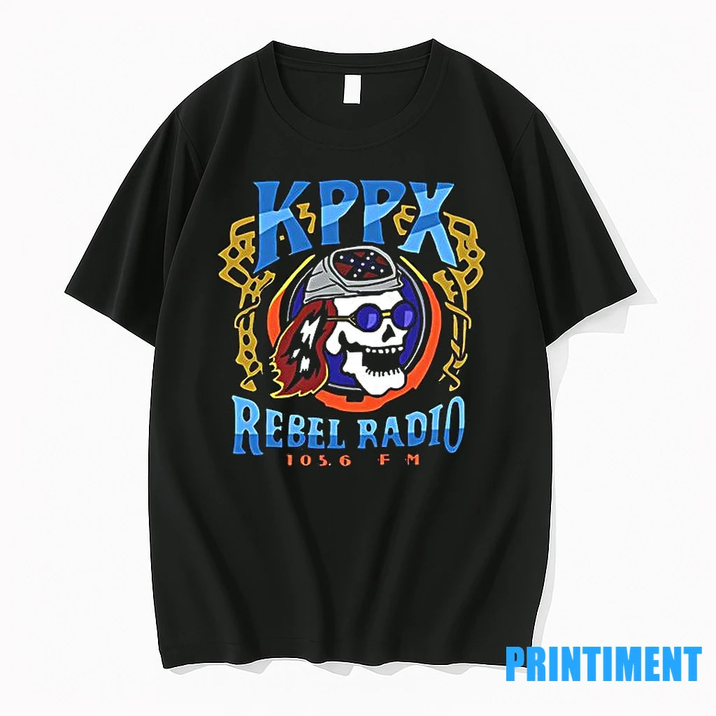 Kppx Rebel Radio Skull Movies Tshirts Sweater