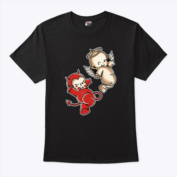 Kewpie Baby Devil Angel Cherubs T Shirt