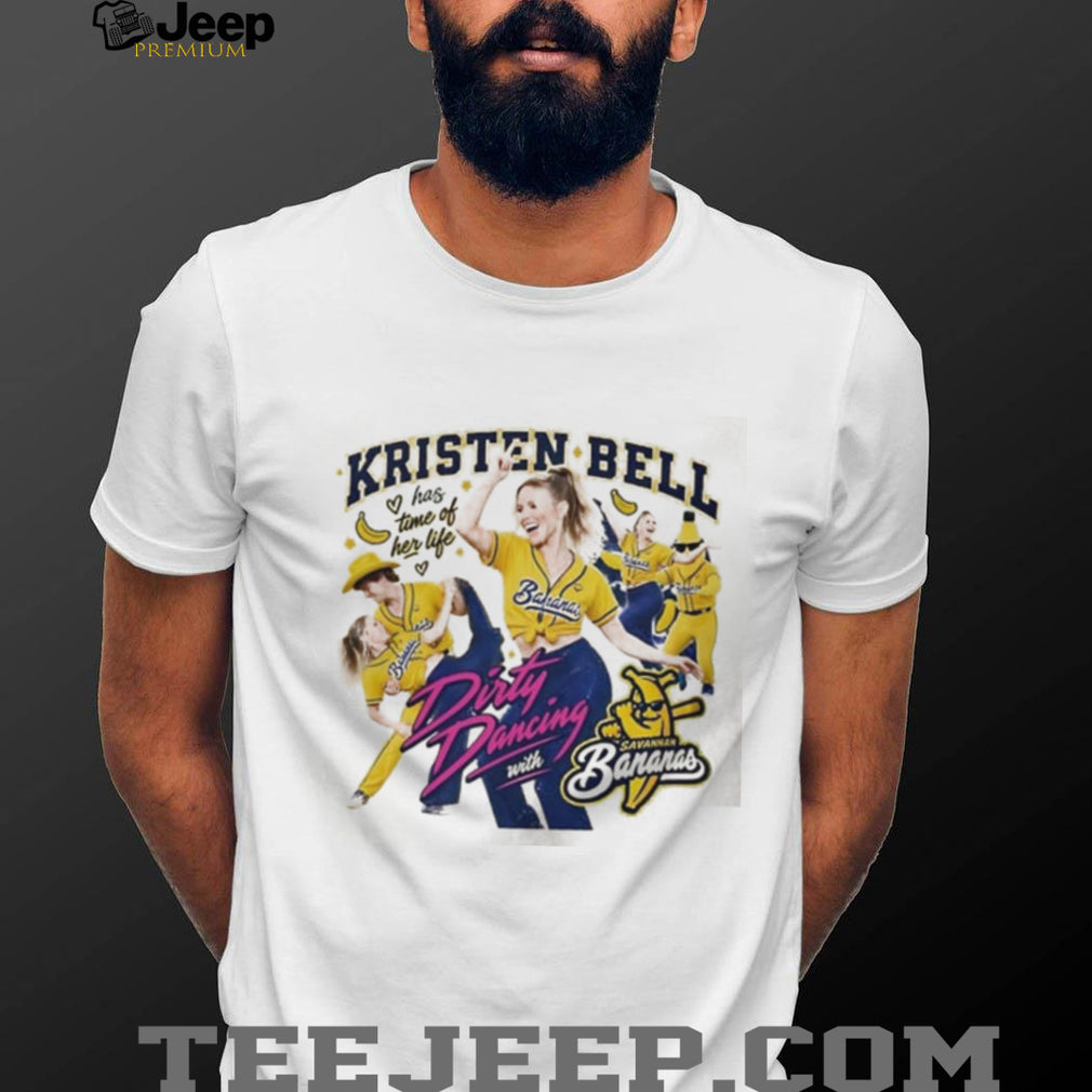 Kristen Bell Has Time of Her Life Dirty Dancing with Savannah Bananas shirt