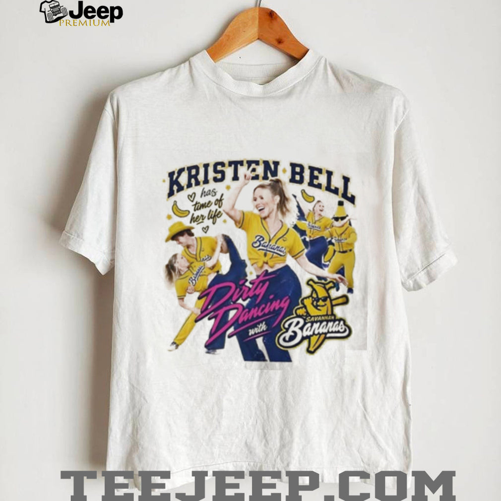 Kristen Bell Has Time of Her Life Dirty Dancing with Savannah Bananas shirt