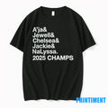 Las Vegas Aces Aja Jewell Chelsea Jackie Nalyssa 2025 Champs Tshirts Sweater