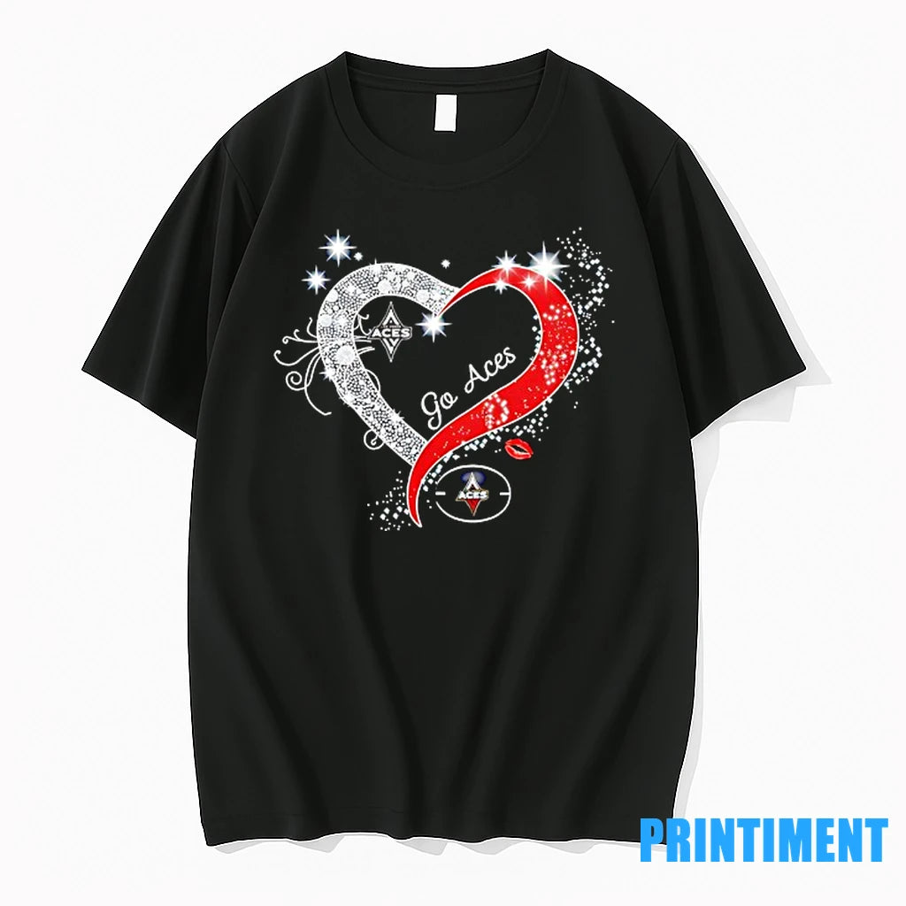 Las Vegas Aces Go Aces Heart Tshirts Sweater