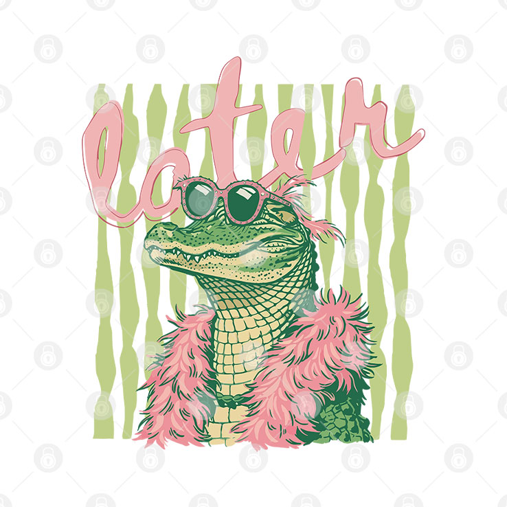 Later Alligator Summer T Shirt