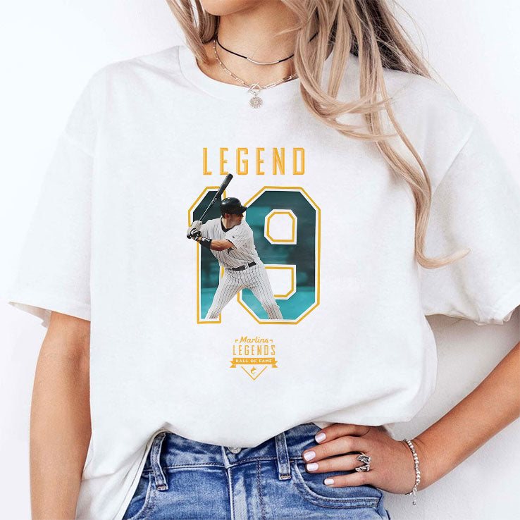 Legend Jeff Conine 19 Miami Marlin T Shirt