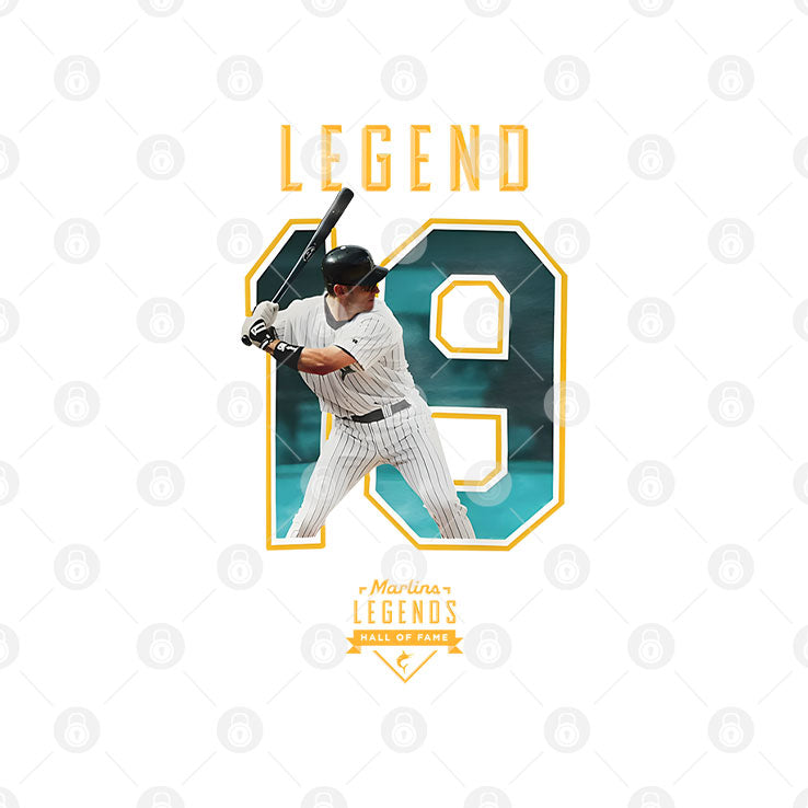 Legend Jeff Conine 19 Miami Marlin T Shirt
