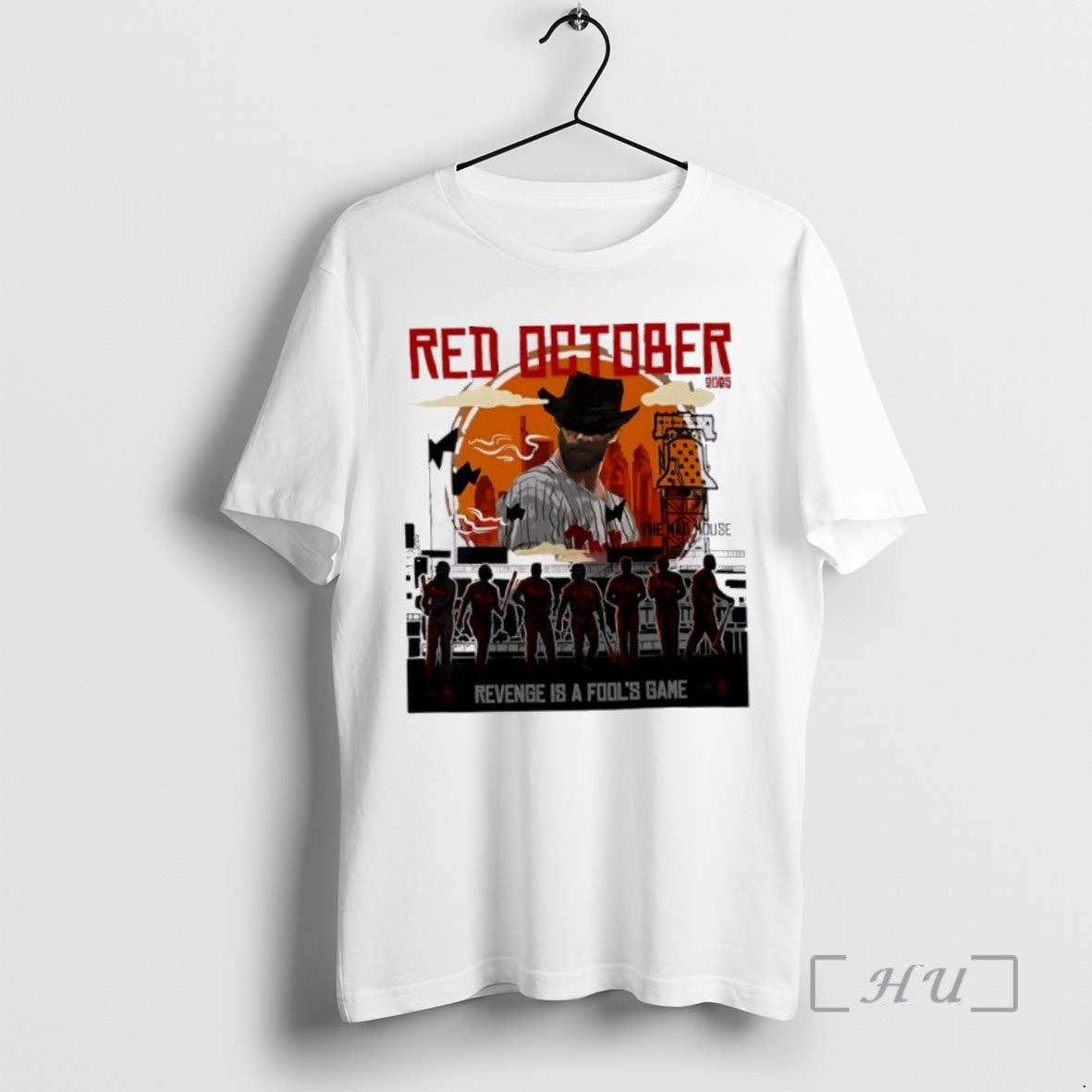 Limited Edition 2025 Red Philadelphia Phillies October Revenge Is A Fools Bane Tee Shirt Sweater