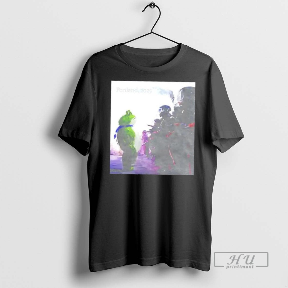 Limited Edition 2025 Resist Portland Frog I Stand With Frog Graphic Tee Shirt Sweatshirt Hoodies