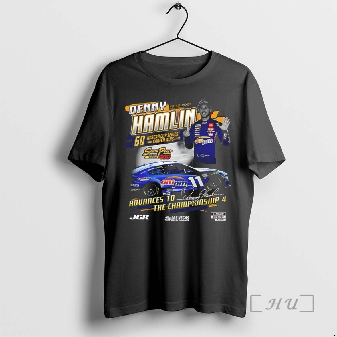 Limited Edition 2025 South Point 400 Race Winner Denny Hamlin Checkered Flag Sports