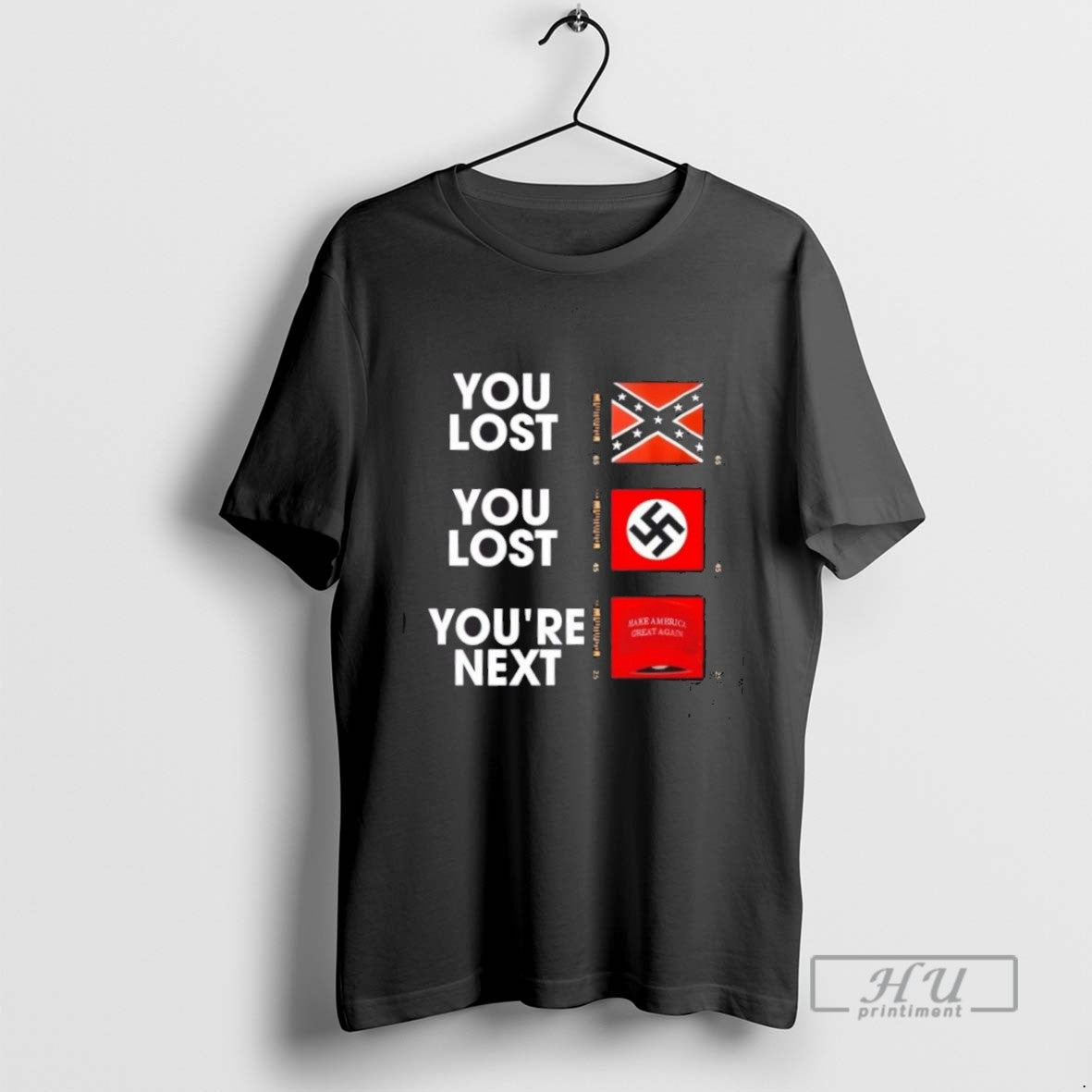 Limited Edition 65 You Lost 45 You Lost Maga Red Hat Youre Next Graphic Tee
