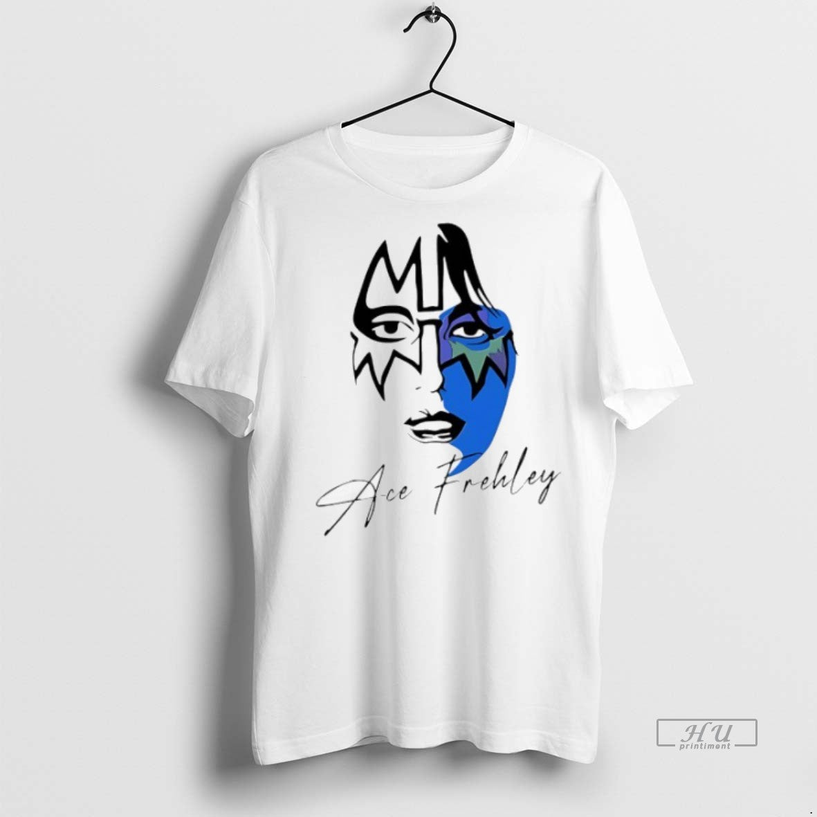 Limited Edition Ace Frehley Face Graphic Tee Shirt Sweater