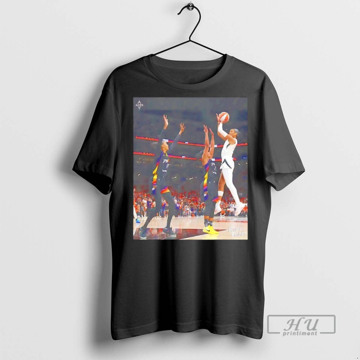 Limited Edition Aja Wilson Hang It In The Louvre Graphic Tee Shirt Sweatshirt Hoodies