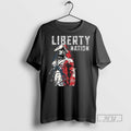 Limited Edition American Defiance Liberty Nation Retro Graphic Tee Shirt Sweatshirt Hoodies