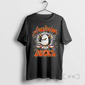Limited Edition Anaheim Ducks Spray On Logo Style Tee Shirt Sweater