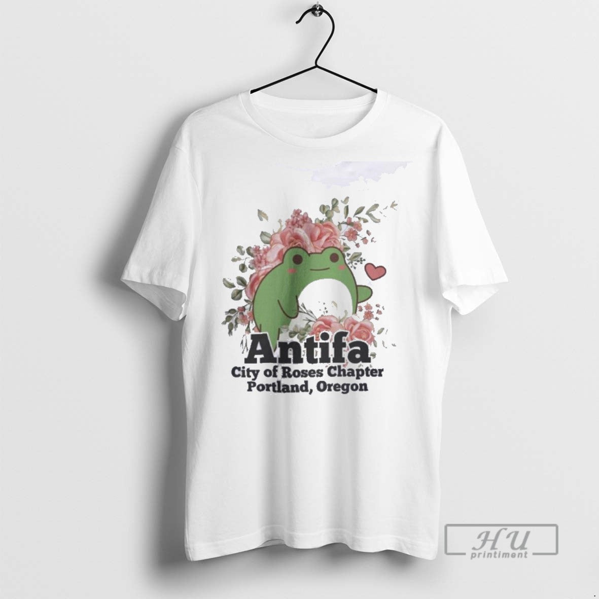 Limited Edition Antifa Frog City Of Roses Chapter Portland Oregon Graphic Tee Shirt Sweatshirt Hoodies