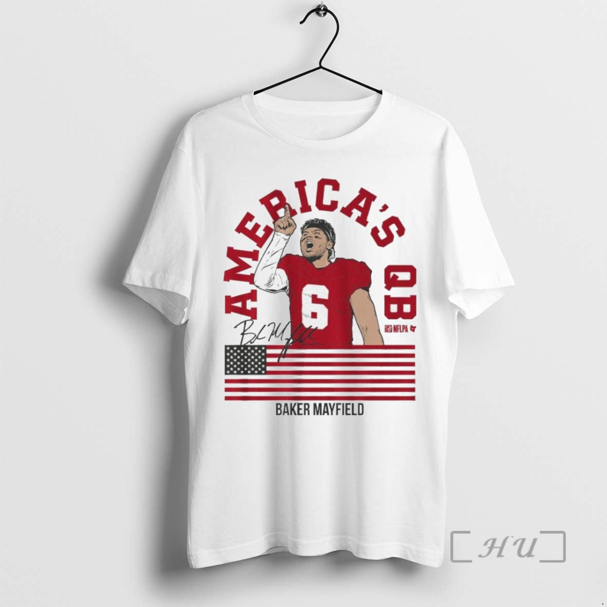 Limited Edition Baker Mayfield Americas Qb Flag Tee Shirt Sweater