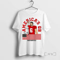 Limited Edition Baker Mayfield Tampa Bay Buccaneers Football Americas Qb Signature Flag Tee Shirt Sweater
