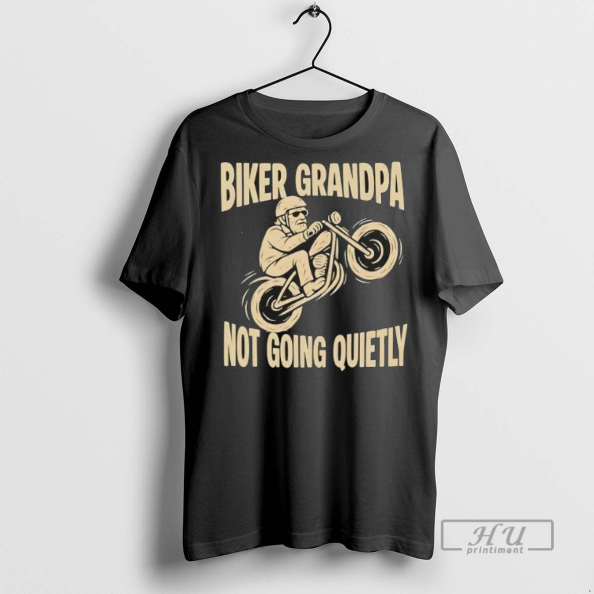 Limited Edition Biker Grandpa Not Going Quietly Graphic Tee Shirt Sweatshirt Hoodies