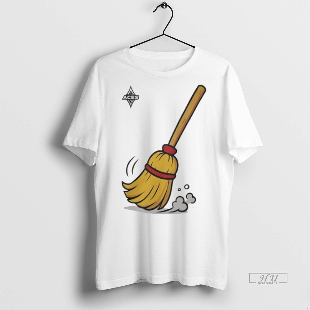 Limited Edition Broom Sweep Las Vegas Aces Logo Tee Shirt Sweater